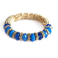 Asher Cobalt Beaded Stone Bracelet